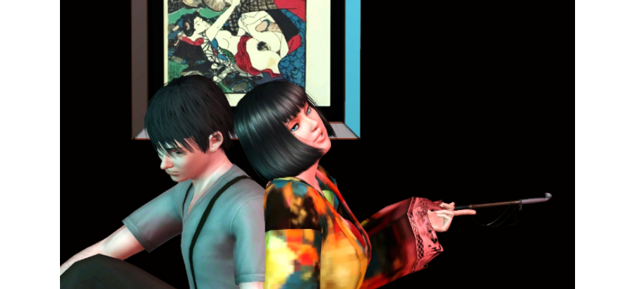 [L-sims]Japanese erotic art “Shunga” wall paintings